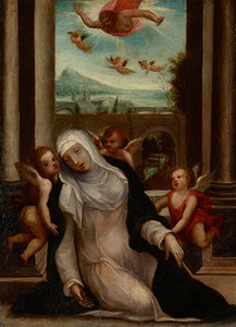 The Ecstasy of Saint Catherine of Siena [ca. 1530–35] by Sodoma [1477–1549]